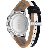 Hugo Boss Allure Chronograph Black Dial Multicolor Nylon Strap Watch for Men - 1513963