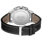Hugo Boss Allure Black Dial Black Leather Strap Watch for Men - 1513920