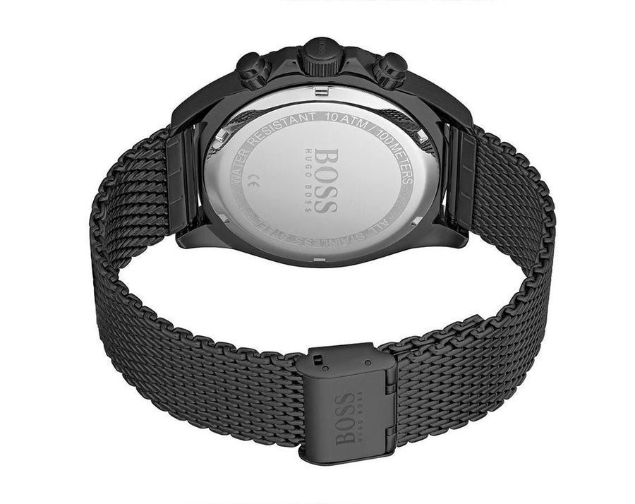 Hugo Boss Associate Grey Dial Grey Mesh Bracelet Watch for Men - 1513870