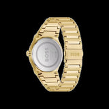 Hugo Boss Candor Black Dial Gold Steel Strap Watch for Men - 1514077