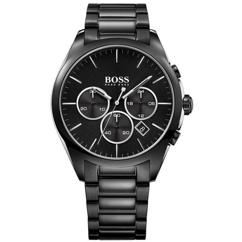 Hugo Boss Classic Grey Dial Grey Steel Strap Watch for Men - 1513364