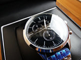 Hugo Boss Companion Black Dial Silver Steel Strap Watch for Men - 1513652