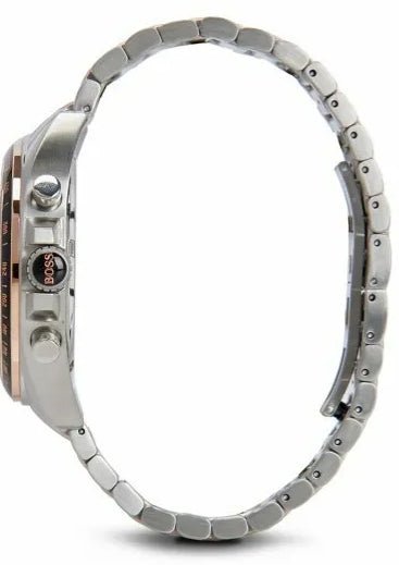 Hugo Boss Driver Sport Grey Dial Grey Steel Strap Watch for Men - 1513094