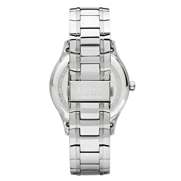 Hugo Boss Governer Blue Dial Silver Steel Strap Watch for Men - 1513487