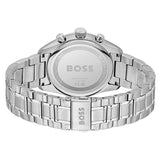 Hugo Boss Grand Prix Chronograph Blue Dial Silver Steel Strap Watch for Men - 1514226