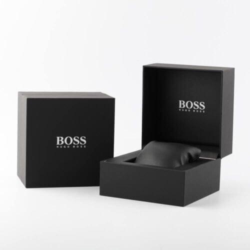 Hugo Boss Grand Prix Chronograph Blue Dial Silver Steel Strap Watch for Men - 1514226