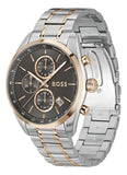 Hugo Boss Grand Prix Chronograph Grey Dial Two Tone Steel Strap Watch for Men - 1514252
