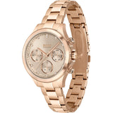 Hugo Boss Carnation Gold Dial Gold Steel Strap Watch for Women - 1502592