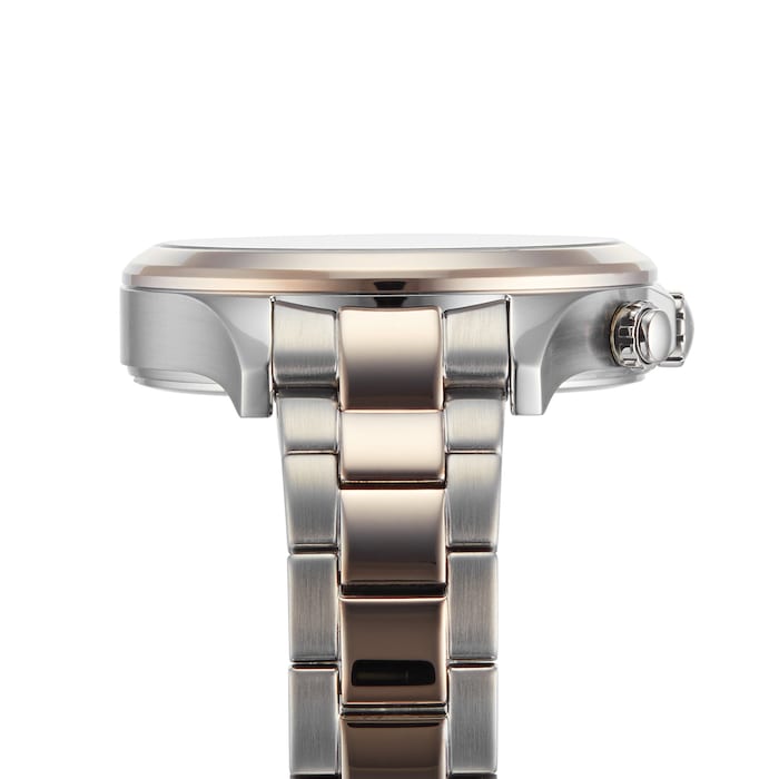 Hugo Boss Hera White Dial Two Tone Steel Strap Watch for Women - 1502564
