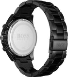 Hugo Boss One Chronograph Red Dial Grey Steel Strap Watch For Men - 1514000