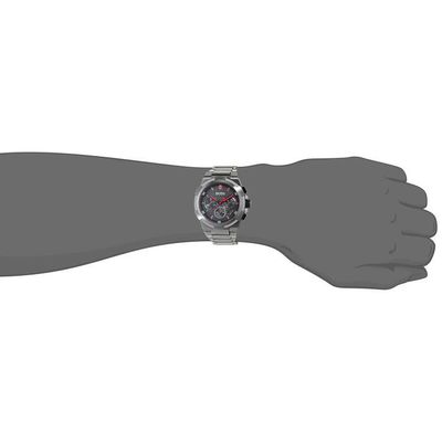 Hugo Boss Supernova Chronograph Grey Dial Grey Steel Strap Watch for Men - 1513361
