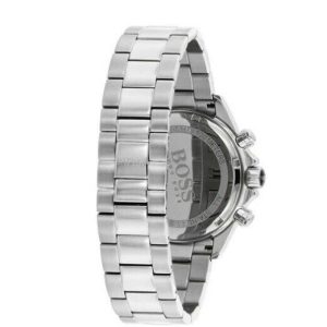 Hugo Boss Ikon Black Dial Silver Steel Strap Watch for Men - 1512965