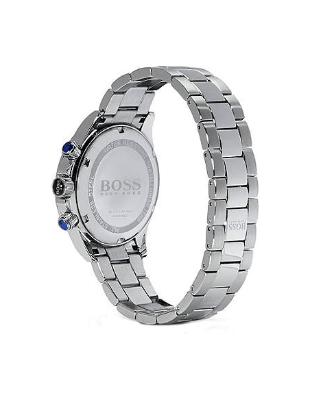 Hugo Boss Ikon Blue Dial Silver Steel Strap Watch for Men - 1512963