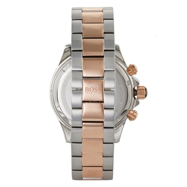 Hugo Boss Ikon Grey Dial Two Tone Steel Strap Watch for Men - 1513339