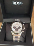 Hugo Boss Ikon White Dial Silver Steel Strap Watch for Men - 1512964