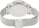 Hugo Boss Integrity Grey Dial Silver Mesh Bracelet Watch for Men - 1513807