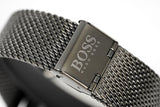 Hugo Boss Horizon Blue Dial Black Mesh Bracelet Watch for Men - 1513734