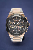 Hugo Boss Supernova Black Dial Two Tone Steel Strap Watch for Men - 1513358