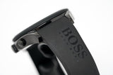 Hugo Boss Velocity Black Dial Black Rubber Strap Watch for Men - 1513720