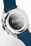 Hugo Boss Velocity Black Dial Blue Rubber Strap Watch for Men - 1513717