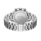 Hugo Boss Ikon Chronograph White Dial Silver Steel Strap Watch for Men - 1512962