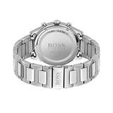 Hugo Boss Hero Chronograph White Dial Silver Steel Strap Watch for Men - 1513875