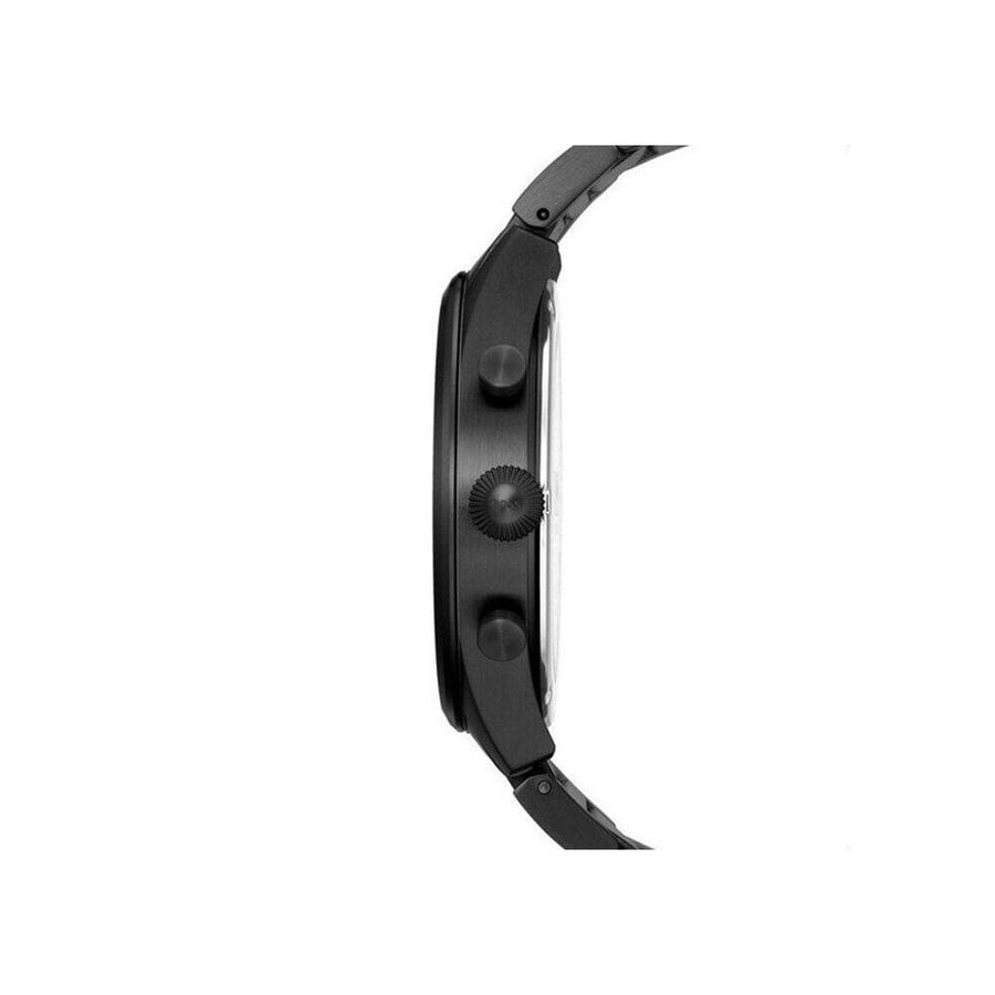 Hugo Boss Pioneer Black Dial Black Steel Strap Watch for Men - 1513714