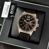 Hugo Boss Professional Black Dial Black Silicone Strap Watch for Men - 1513525