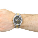 Hugo Boss Professional Black Dial Two Tone Steel Strap Watch for Men - 1513529