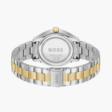 Hugo Boss Runner Chronograph Grey Dial Two Tone Steel Strap Watch for Men - 1514144