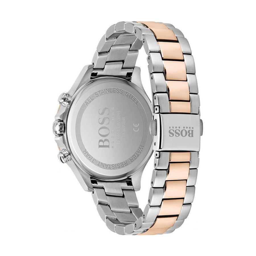 Hugo Boss Signature Silver Dial Two Tone Steel Strap Watch for Women - 1502567