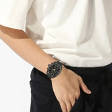 Hugo Boss Skytraveller Chronograph Black Dial Black Mesh Strap Watch for Men - 1514150