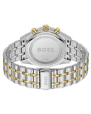 Hugo Boss Skytraveller Chronograph Blue Dial Two Tone Steel Strap Watch for Men - 1514247