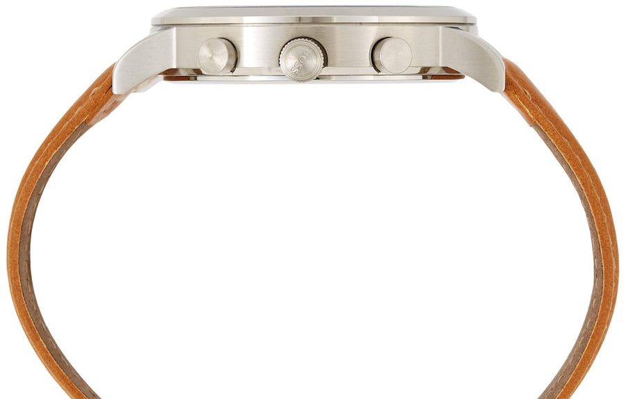 Hugo Boss Spirit Grey Dial Brown Leather Strap Watch for Men - 1513691