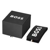 Hugo Boss Strike Blue Dial Gold Steel Strap Watch for Men - 1514172