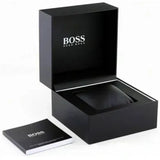 Hugo Boss Strike Chronograph Black Dial Silver Steel Strap Watch for Men - 1514290