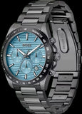 Hugo Boss Strike Chronograph Blue Dial Black Steel Strap Watch for Men - 1514242