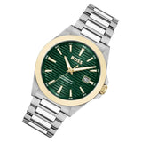 Hugo Boss Strike Green Dial Silver Steel Strap Watch for Men - 1514173