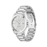 Hugo Boss Strike Silver Dial Silver Steel Strap Watch for Men - 1514176