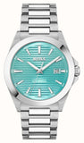 Hugo Boss Strike Turquoise Blue Dial Silver Steel Strap Watch for Men - 1514171