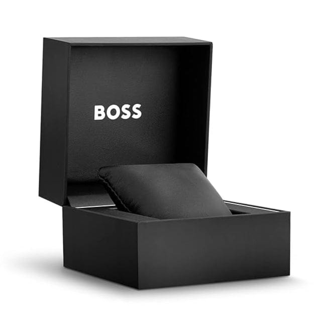 Hugo Boss Taper Chronograph White Dial Silver Steel Strap Watch for Men - 1514087
