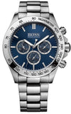 Hugo Boss Hero Sport Blue Dial Silver Steel Strap Watch for Men - 1513755