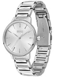 Hugo Boss Signature Silver Dial Silver Steel Strap Watch for Women - 1502539