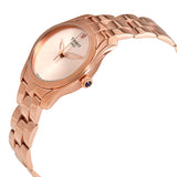 Tissot T Wave Cream Dial Rose Gold Steel Strap Watch For Women - T112.210.33.451.00