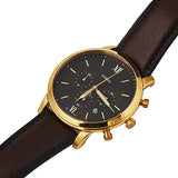 Fossil Neutra Chronograph Brown Dial Brown Leather Strap Watch for Men - FS5763