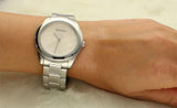 Guess GW0606L1 cubed watch on wrist