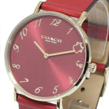 Coach Perry Red Dial Red Leather Strap Watch for Women - 14503722