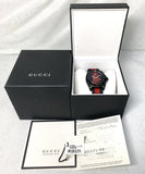 Gucci Dive Blue & Red Dial Blue & Red Nylon Strap Watch For Men - YA136214