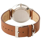 Coach Perry Silver Dial Brown Leather Strap Watch for Women - 14503120