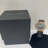 Marc Jacobs Betty Black Mother of Pearl Dial Black Leather Strap Watch for Women - MJ1513